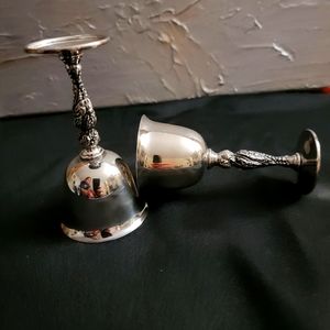 Vintage silver plated goblets